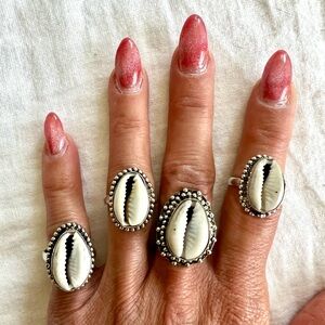 925 Goddess Yemaya Cowrie Shell Ring 7